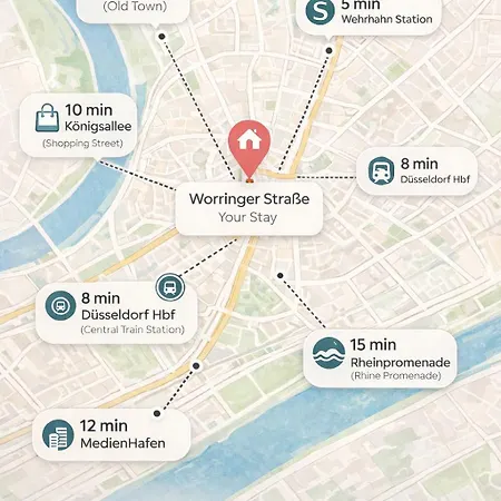 Cozy Comfort 2 Bedroom With Balcony Appartement Düsseldorf